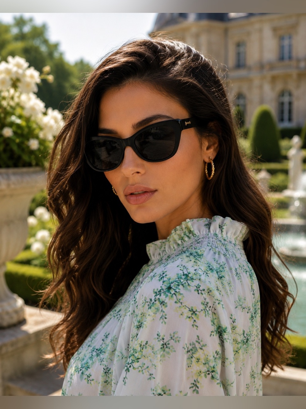 🩵goodr  Women's Black Cat-Eye Sunglasses with Dark Lenses